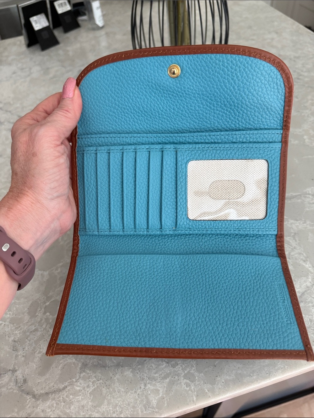 Dooney & Bourke Pebble Grain continental clutch wallet - Picture 3 of 6